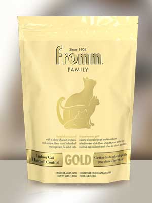 Indoor Cat Hairball Control Gold
