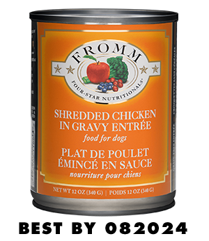 Four-Star Shredded Chicken in Gravy Entrée Food for Dogs