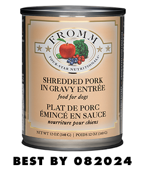 Four-Star Shredded Pork in Gravy Entrée Food for Dogs